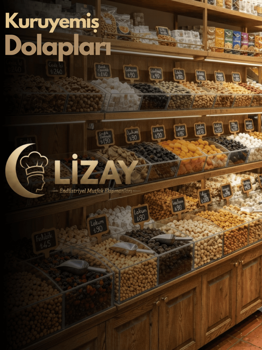 Kuruyemiş Raf Dolap İmalatı 