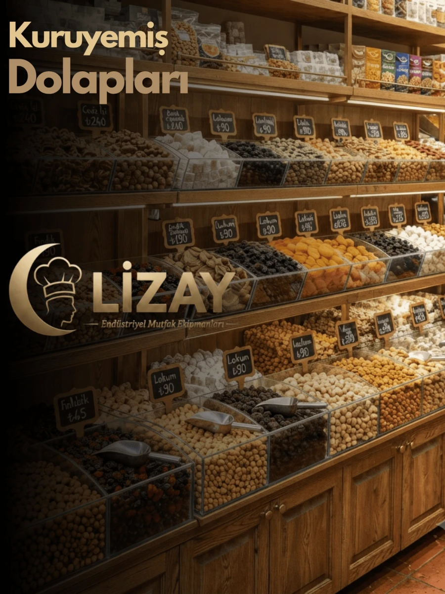 Kuruyemiş Raf Dolap İmalatı 