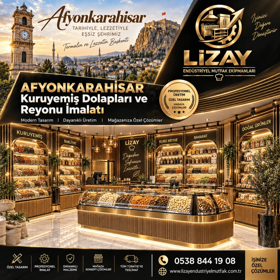 Afyonkarahisar Kuruyemiş Dolapları ve Reyonu İmalatı