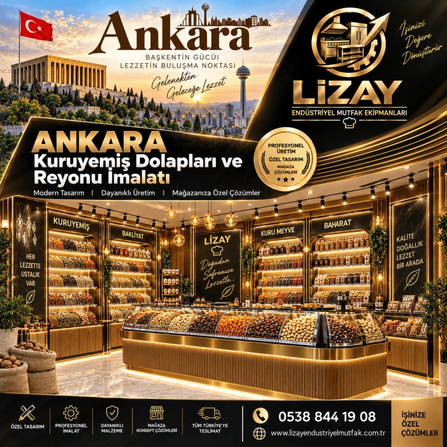 Ankara Kuruyemiş Dolapları ve Reyonu İmalatı