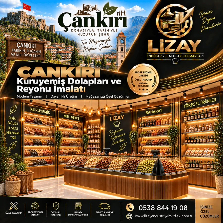 Çankırı Kuruyemiş Dolapları ve Reyonu İmalatı