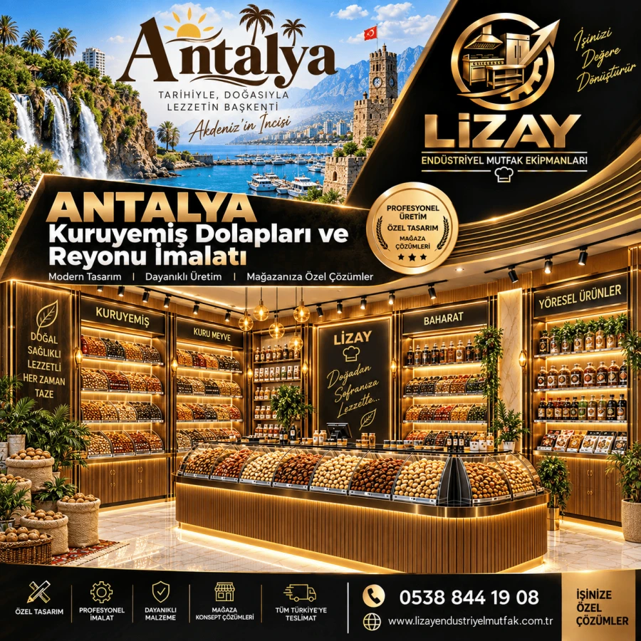 Antalya Kuruyemiş Dolapları ve Reyonu İmalatı