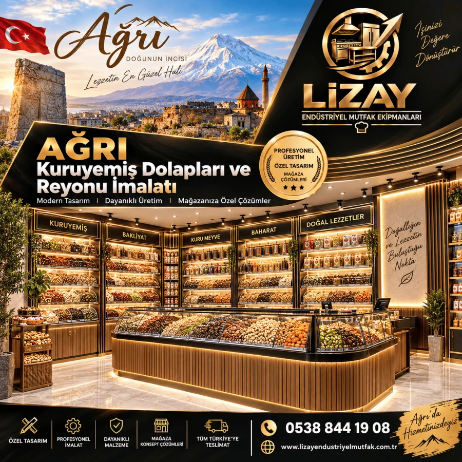 Ağrı Kuruyemiş Dolapları ve Reyonu İmalatı