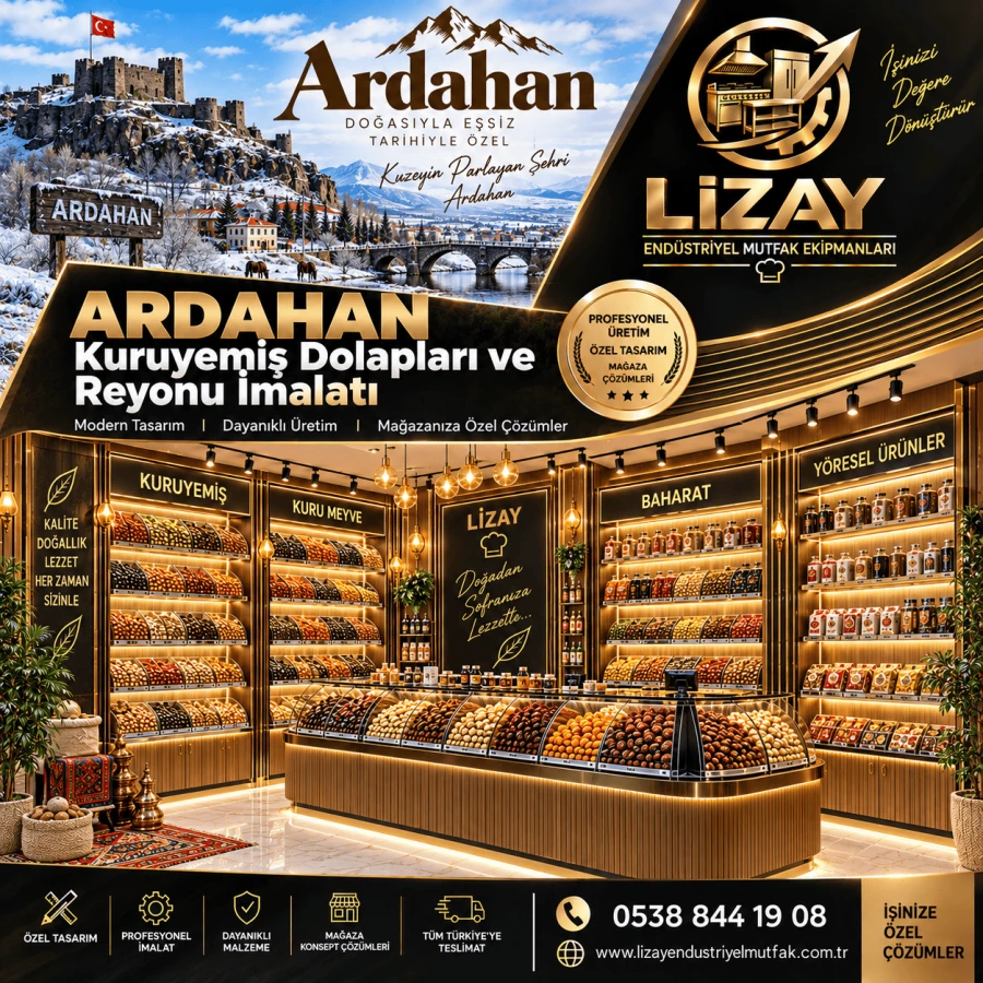 Ardahan Kuruyemiş Dolapları ve Reyonu İmalatı