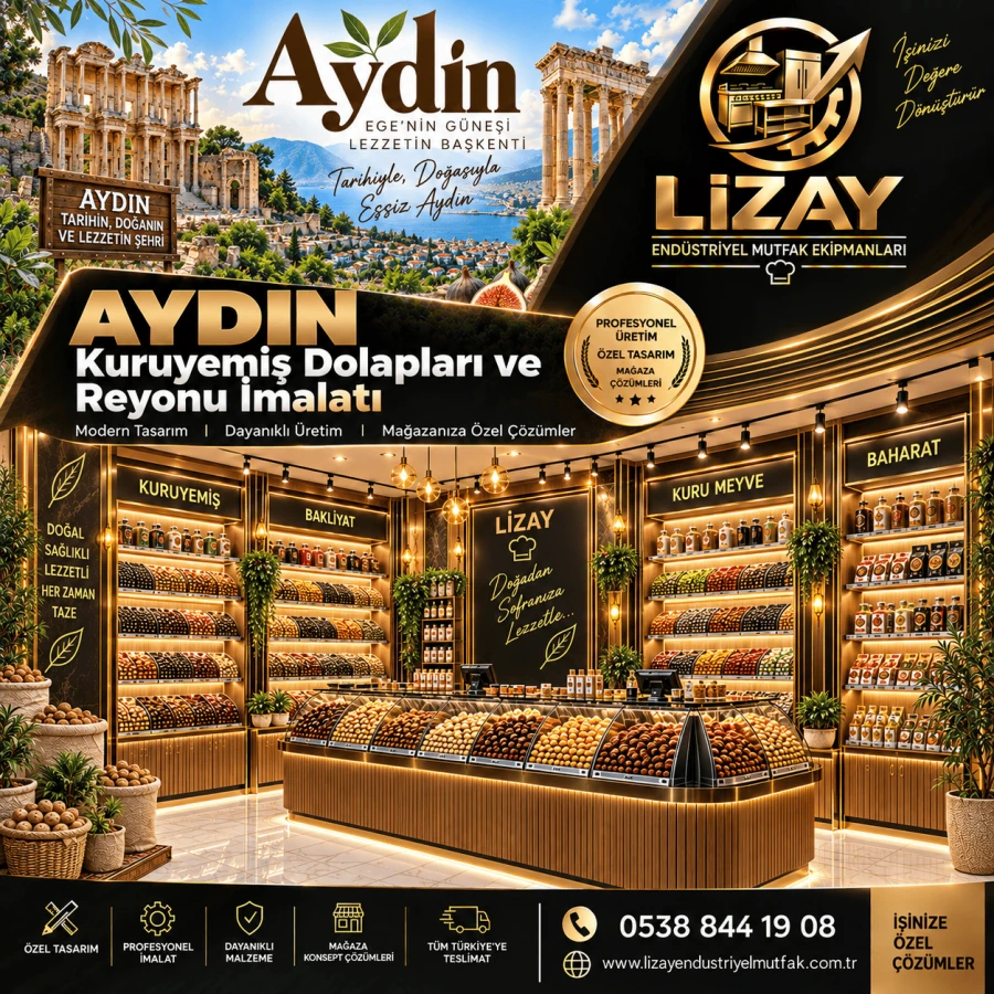 Aydın Kuruyemiş Dolapları ve Reyonu İmalatı