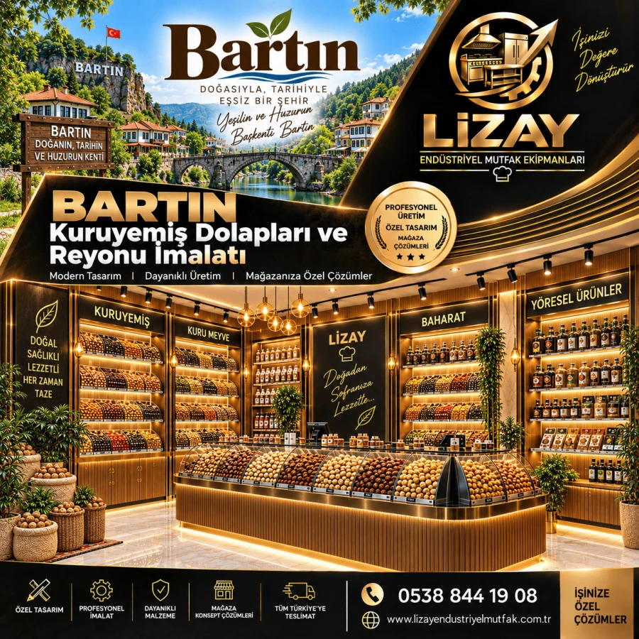 Bartın Kuruyemiş Dolapları ve Reyonu İmalatı
