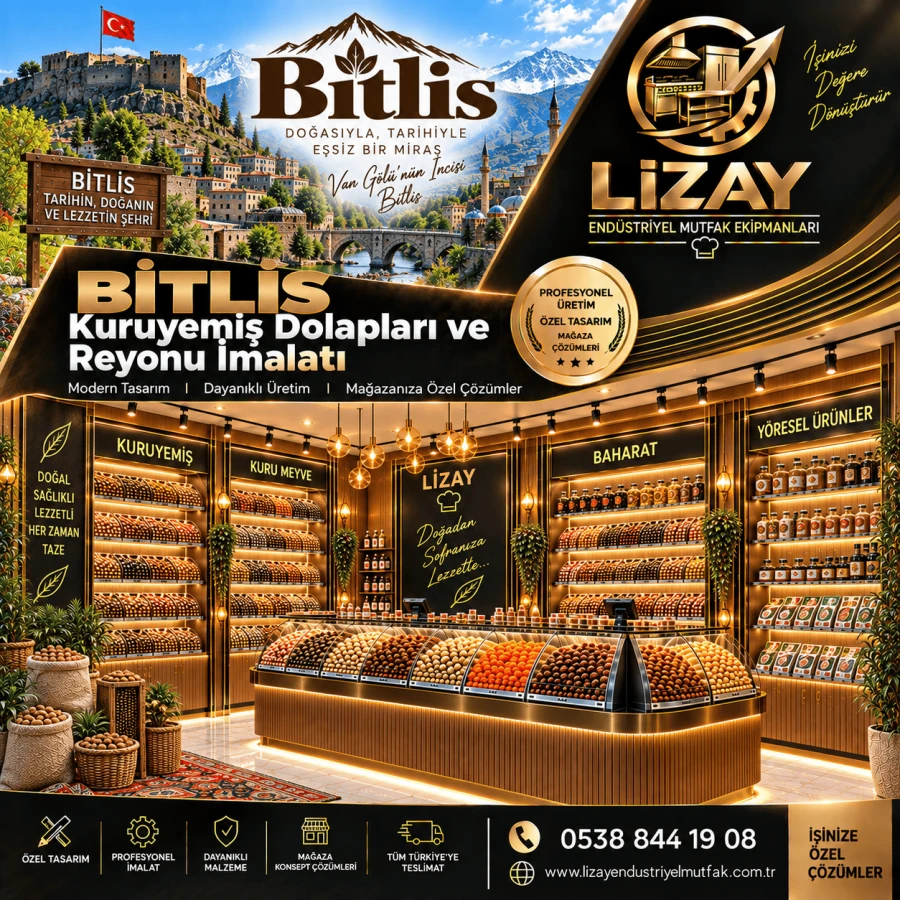 Bitlis Kuruyemiş Dolapları ve Reyonu İmalatı