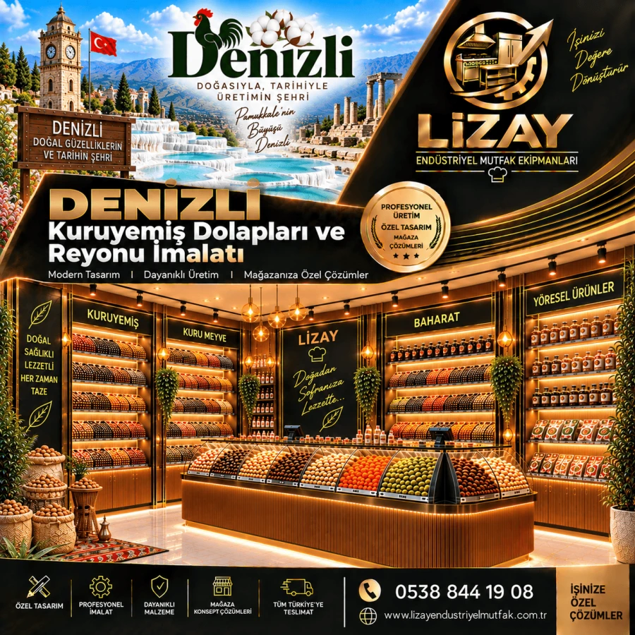 Denizli Kuruyemiş Dolapları ve Reyonu İmalatı