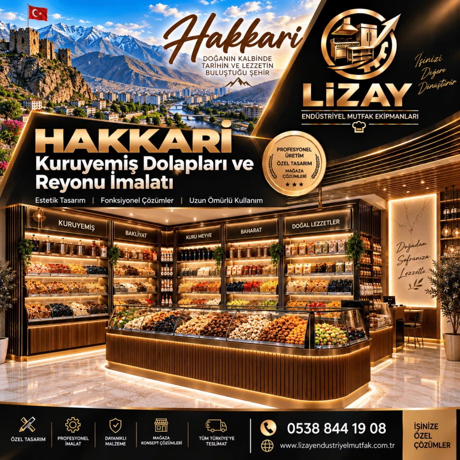 Hakkari Kuruyemiş Dolapları ve Reyonu İmalatı