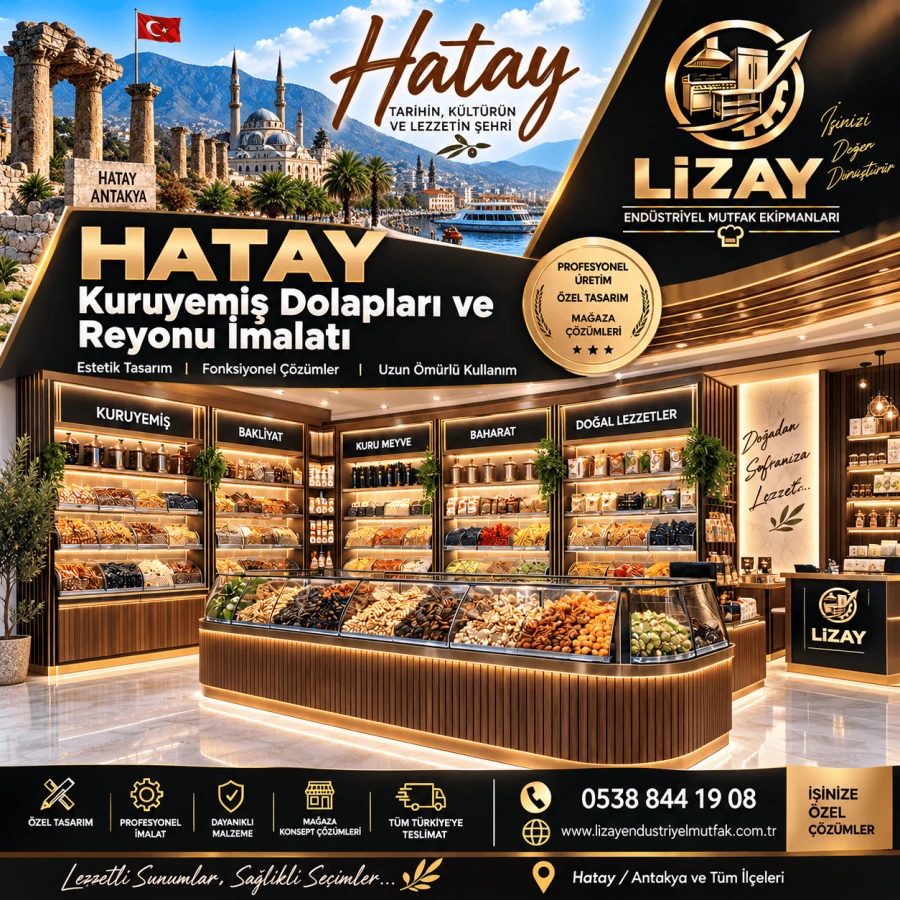 Hatay Kuruyemiş Dolapları ve Reyonu İmalatı