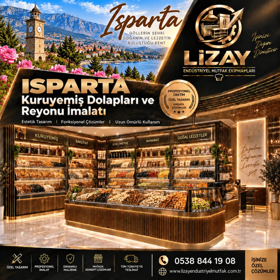 Isparta Kuruyemiş Dolapları ve Reyonu İmalatı