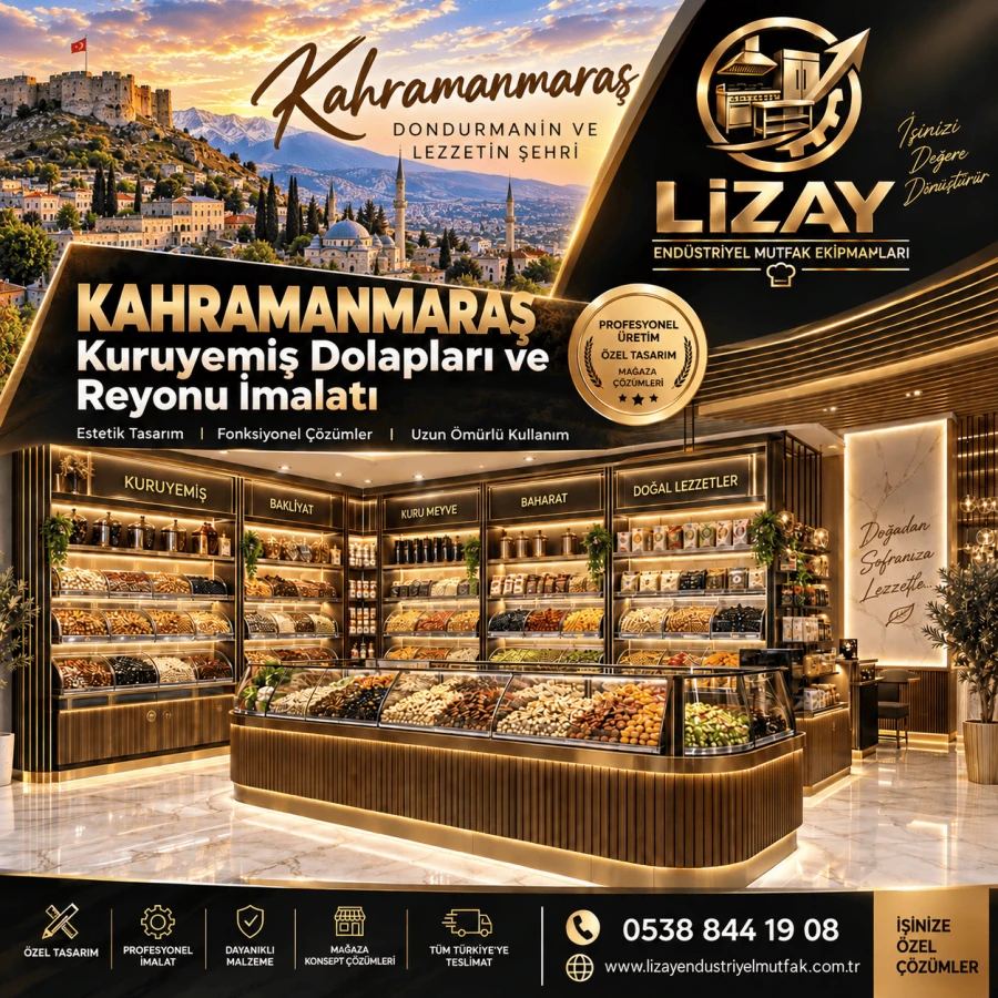 Kahramanmaraş Kuruyemiş Dolapları ve Reyonu İmalatı