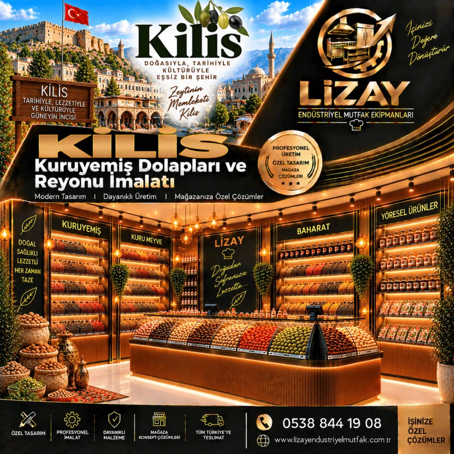 Kilis Kuruyemiş Dolapları ve Reyonu İmalatı