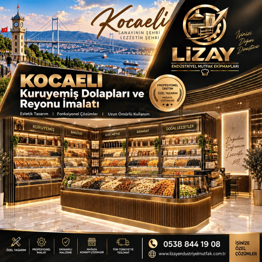 Kocaeli Kuruyemiş Dolapları ve Reyonu İmalatı