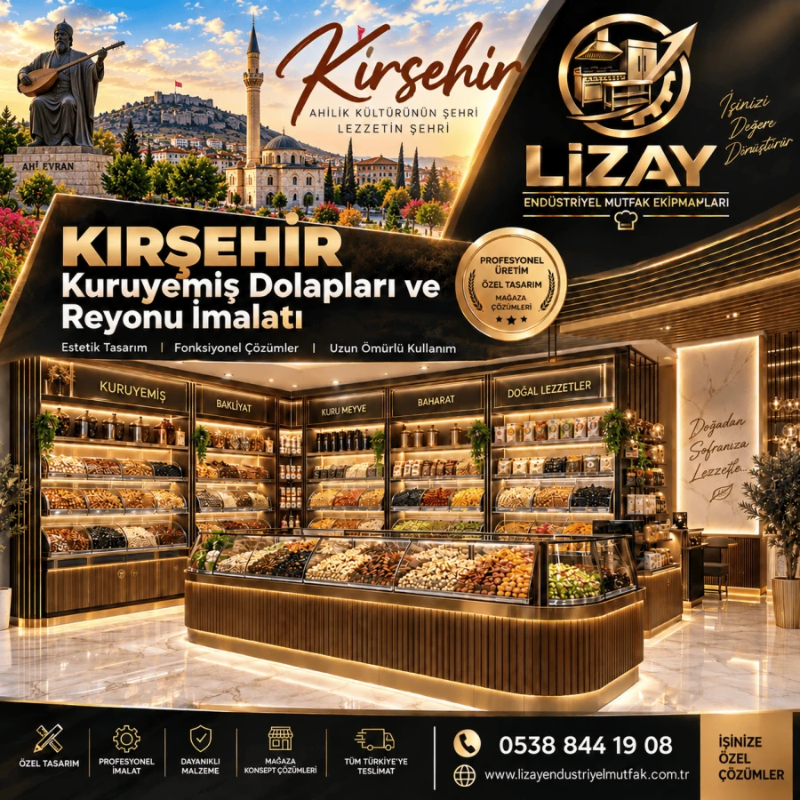 Kırşehir Kuruyemiş Dolapları ve Reyonu İmalatı