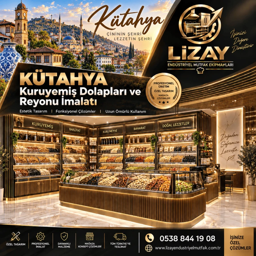 Kütahya Kuruyemiş Dolapları ve Reyonu İmalatı