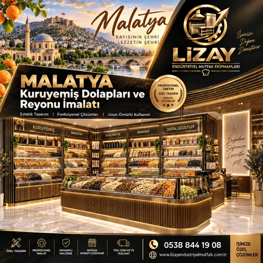 Malatya Kuruyemiş Dolapları ve Reyonu İmalatı