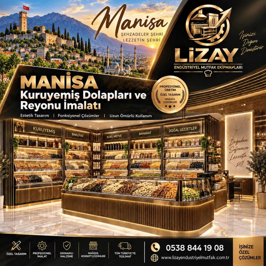 Manisa Kuruyemiş Dolapları ve Reyonu İmalatı