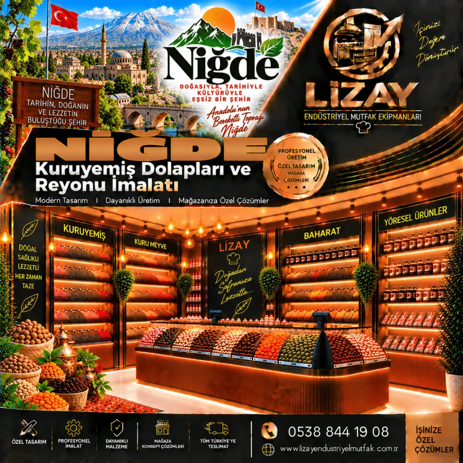 Niğde Kuruyemiş Dolapları ve Reyonu İmalatı