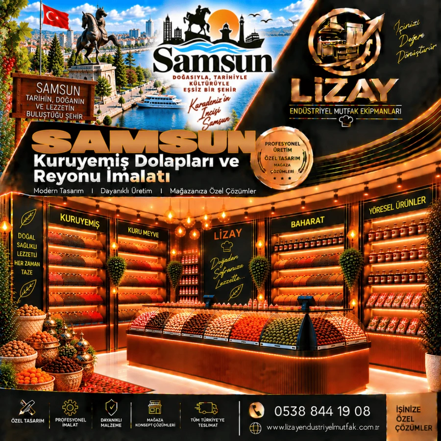 Samsun Kuruyemiş Dolapları ve Reyonu İmalatı