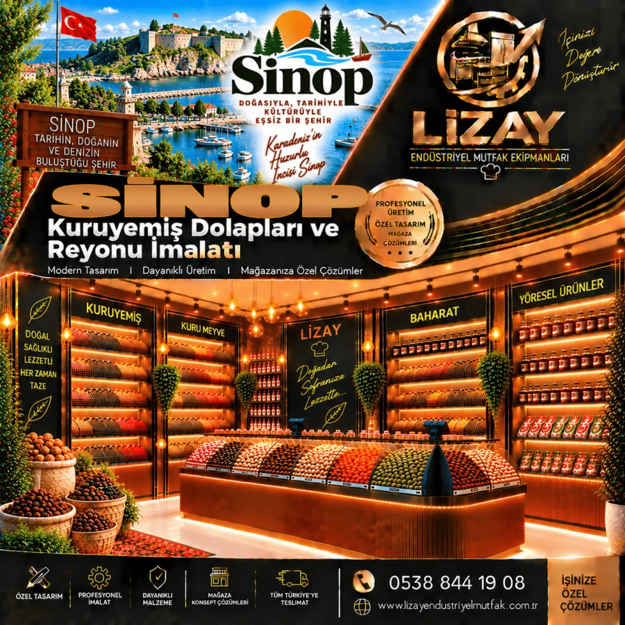 Sinop Kuruyemiş Dolapları ve Reyonu İmalatı