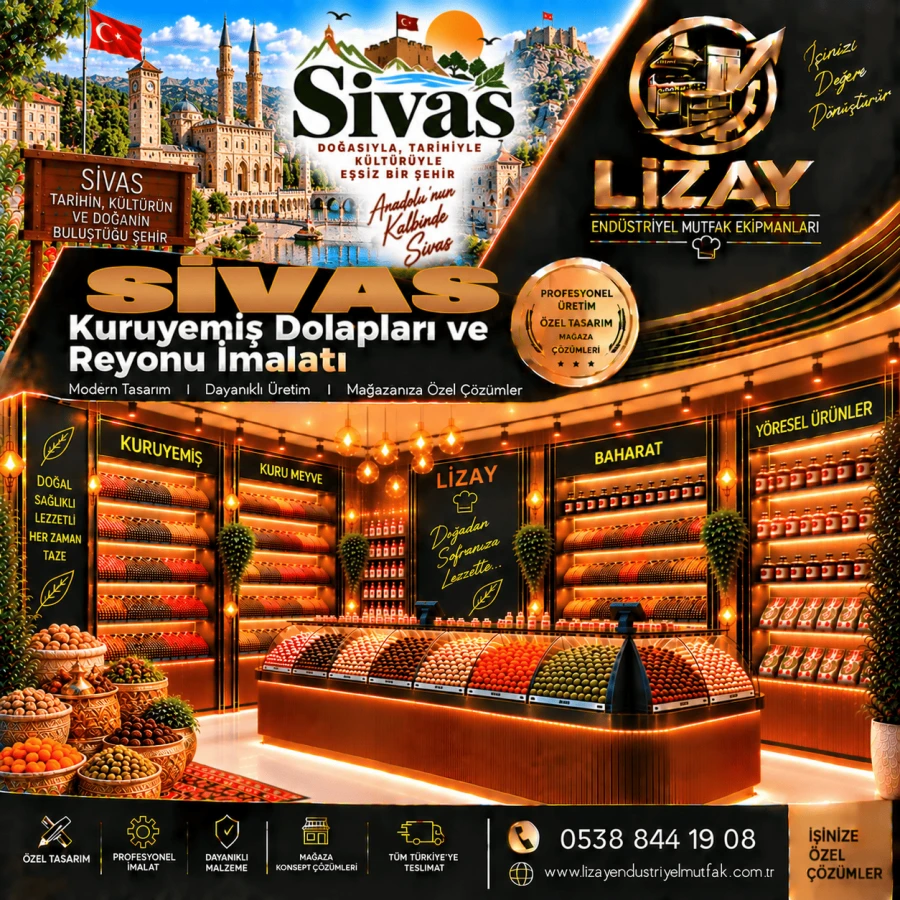 Sivas Kuruyemiş Dolapları ve Reyonu İmalatı