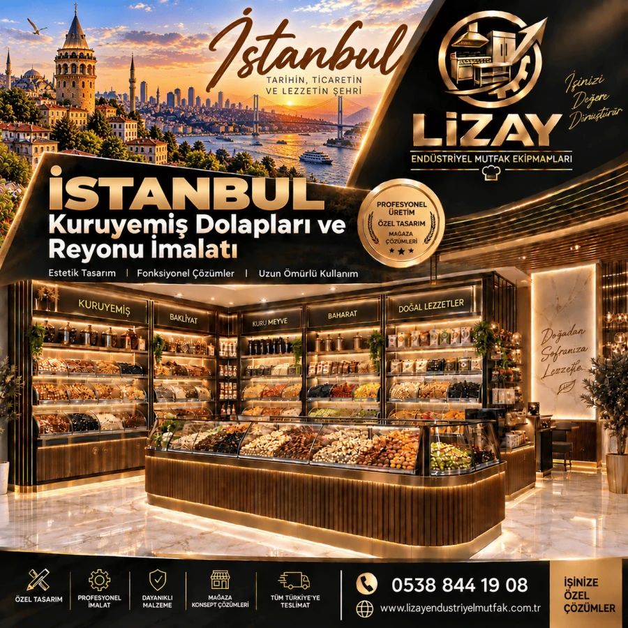 İstanbul Kuruyemiş Dolapları ve Reyonu İmalatı
