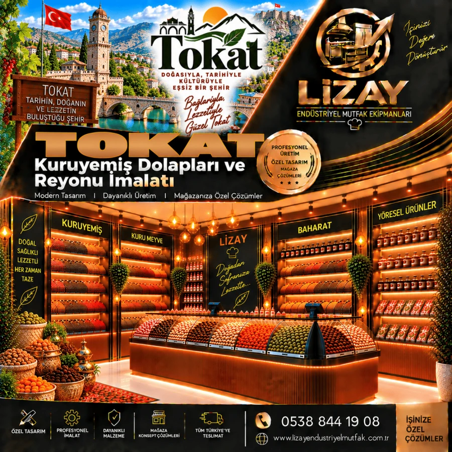 Tokat Kuruyemiş Dolapları ve Reyonu İmalatı