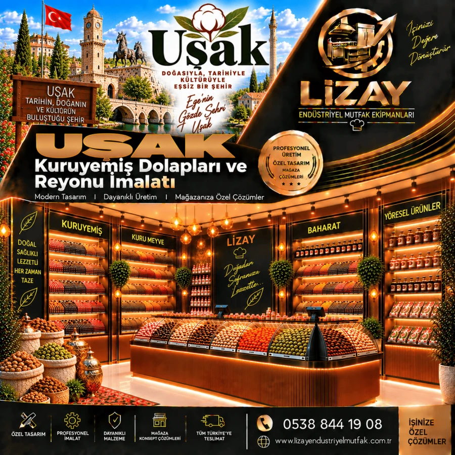 Uşak Kuruyemiş Dolapları ve Reyonu İmalatı
