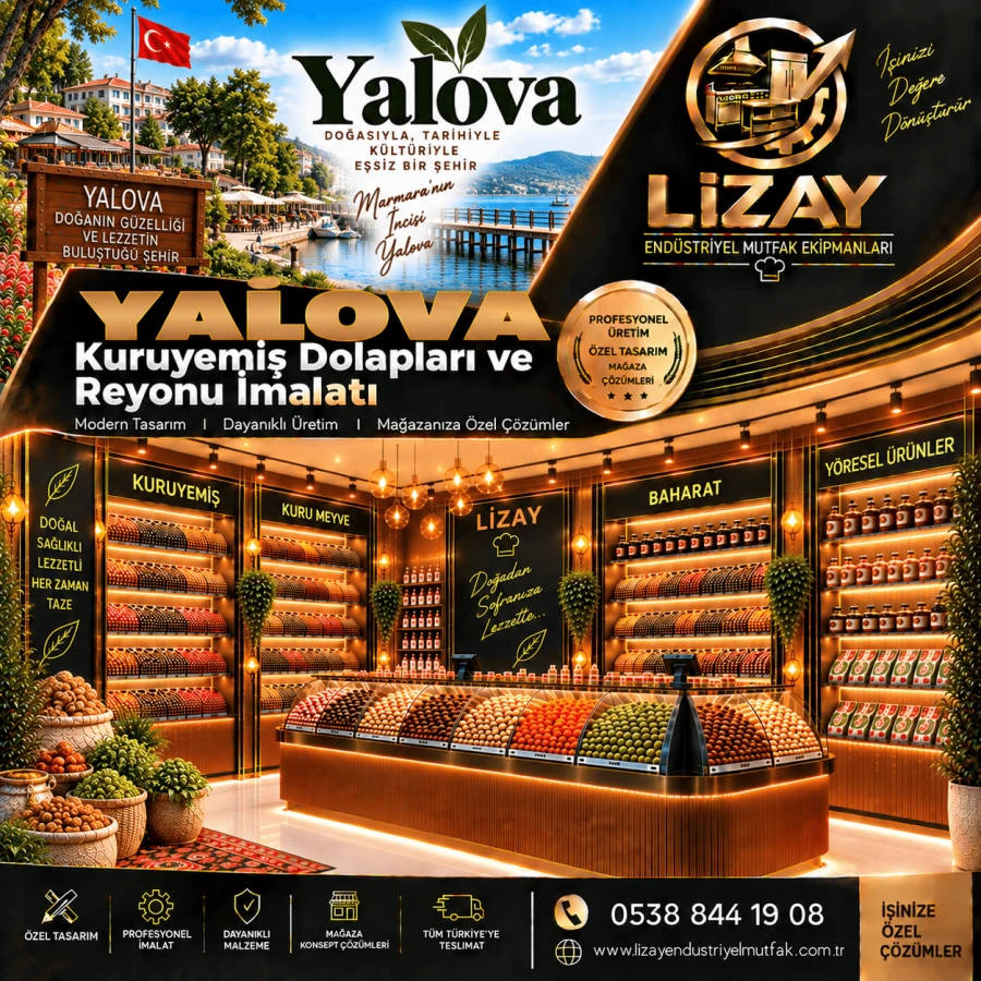 Yalova Kuruyemiş Dolapları ve Reyonu İmalatı
