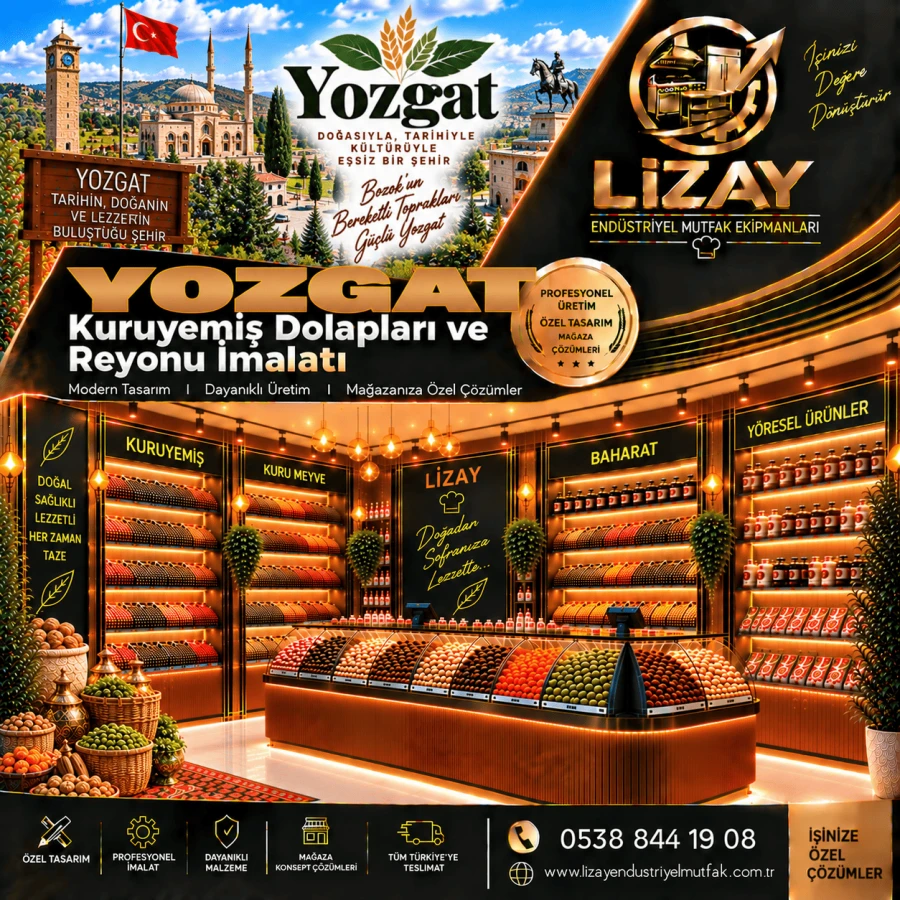 Yozgat Kuruyemiş Dolapları ve Reyonu İmalatı