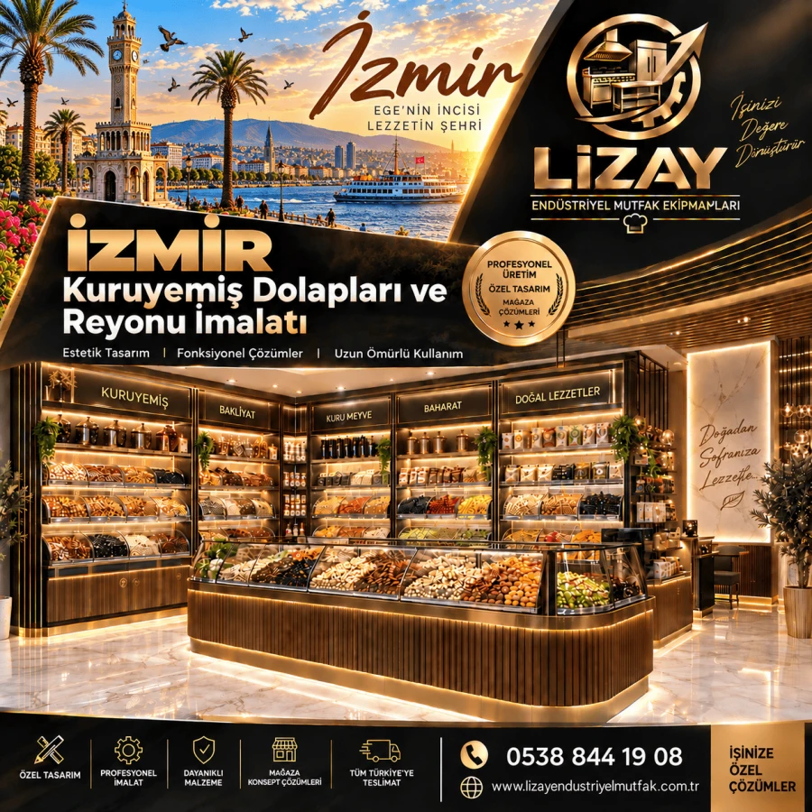 İzmir Kuruyemiş Dolapları ve Reyonu İmalatı